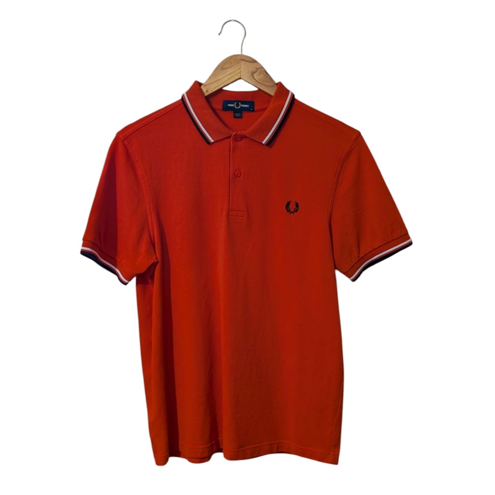 Fred Perry Men's Vibrant Orange Polo Shirt